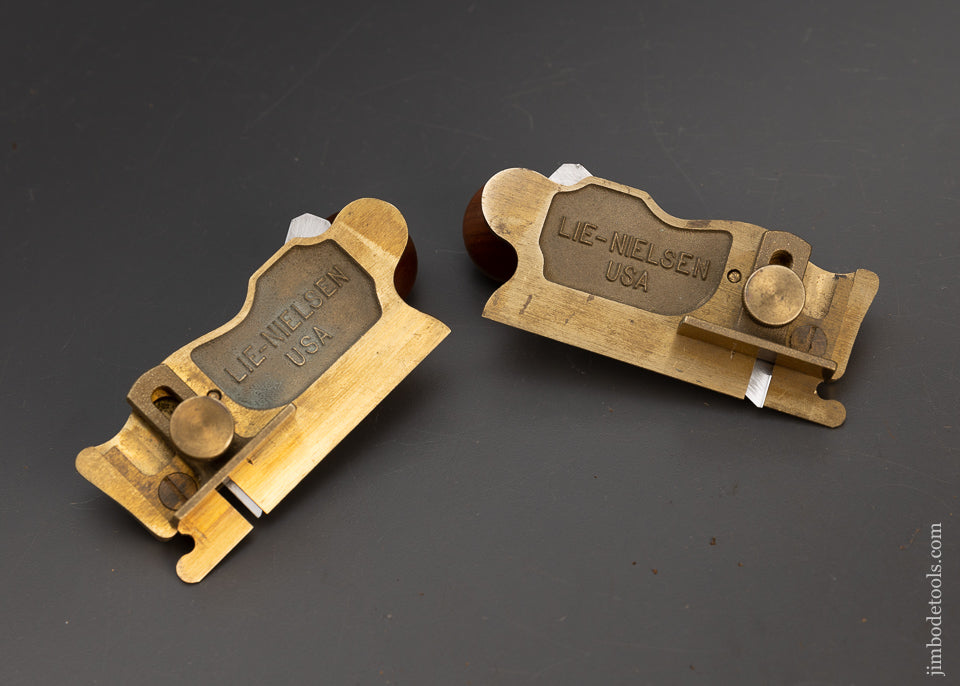 Discontinued LIE NIELSEN No. 98 & 99 BRONZE Side Rabbet Planes Near Mint - 115627
