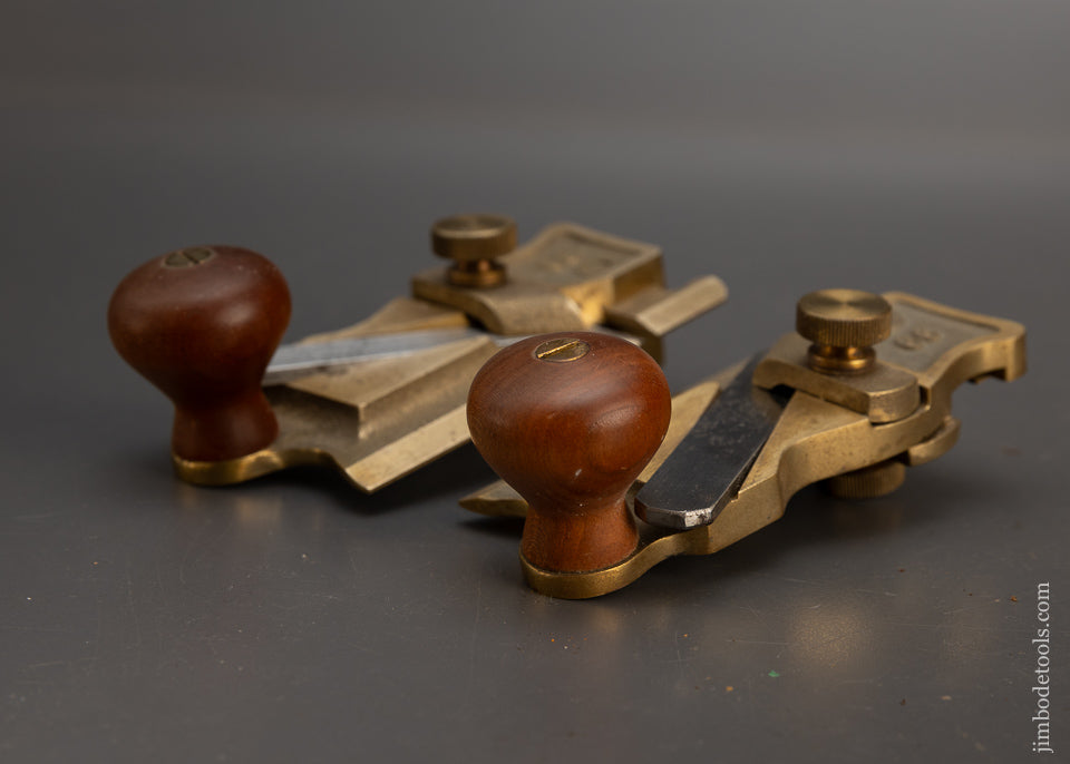 Discontinued LIE NIELSEN No. 98 & 99 BRONZE Side Rabbet Planes Near Mint - 115627