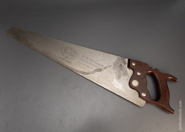 Extra Fine Top-of-the-Line ATKINS No. 400 Rosewood Handled Hand Saw - 115641