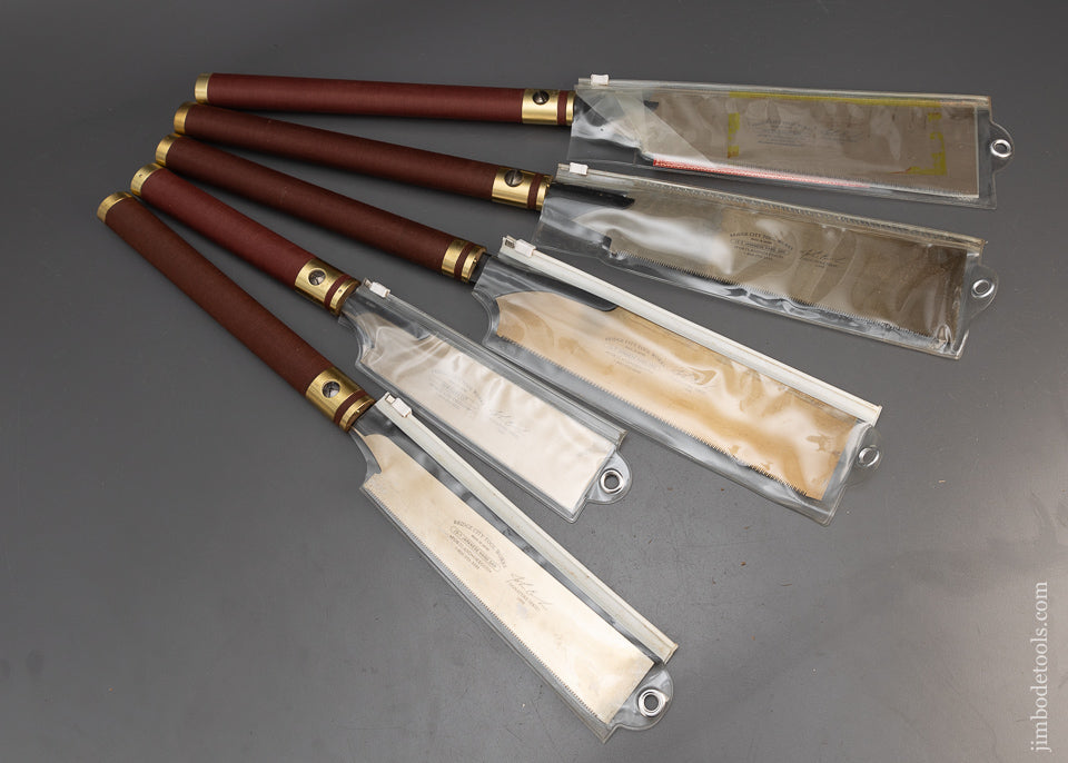 Discontinued Mint & Unused BRIDGE CITY TOOL WORKS Set of 5 Japanese Saws Unused - 115689
