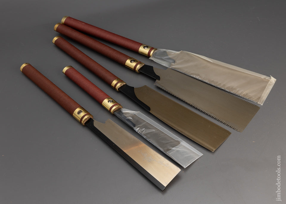 Discontinued Mint & Unused BRIDGE CITY TOOL WORKS Set of 5 Japanese Saws Unused - 115689