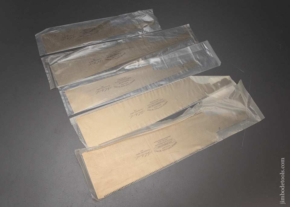 Mint in Wrapper Set of 5 Different BRIDGE CITY TOOL WORKS Japanese Saw Replacement Blades - 115690