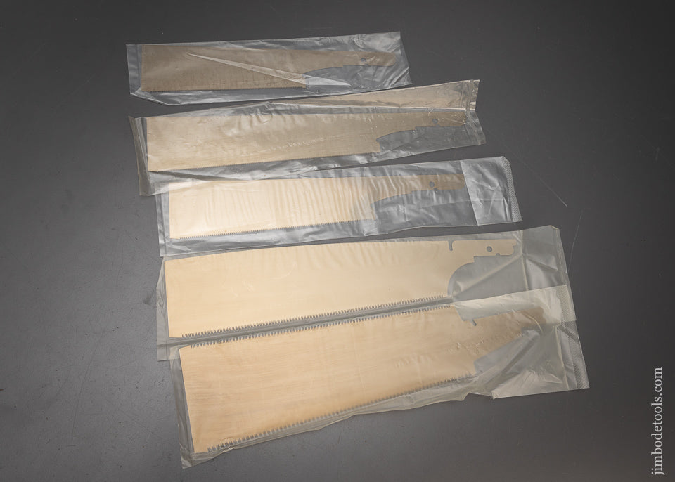 Mint in Wrapper Set of 5 Different BRIDGE CITY TOOL WORKS Japanese Saw Replacement Blades - 115690