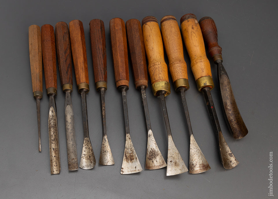 11 Carving Chisels by DASTRA including Some Really Wide Ones Carving G ...