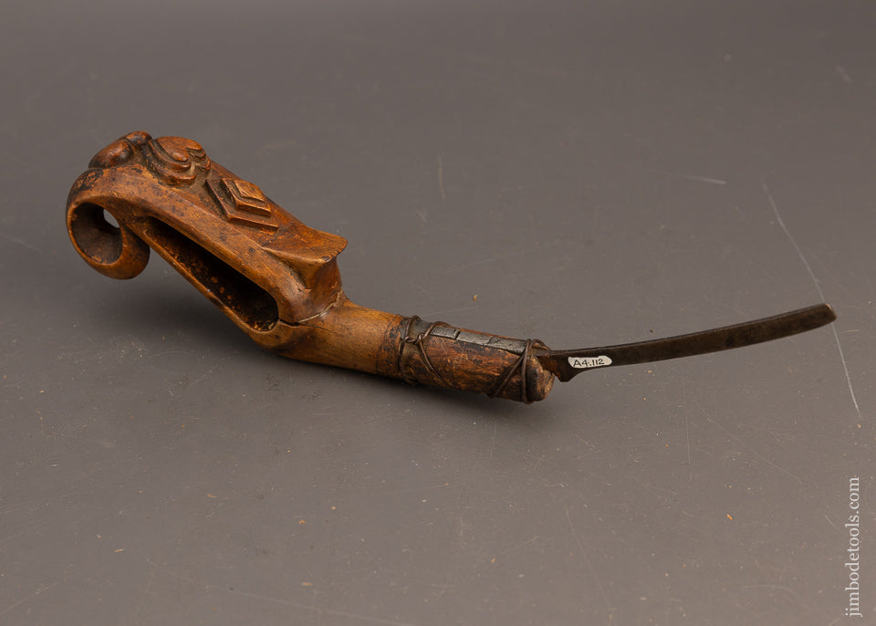 Wild Hand Carved Antique Native American Crooked Knife - 115713