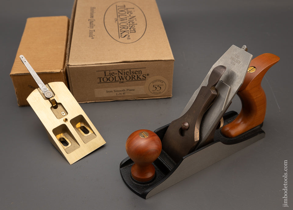LIE NIELSEN No. 4 Smooth Plane with Both 55° & 45° Frogs Mint in Boxes Unused - 115718