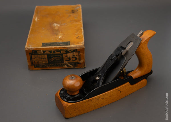 STANLEY No. 35 Transitional Smooth Plane Near Mint in Box - 115719