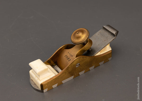 Stunning Gunmetal Dovetailed Infill Miter Plane by ROB’T. BAKER - 115725 - AS OF MAY 21