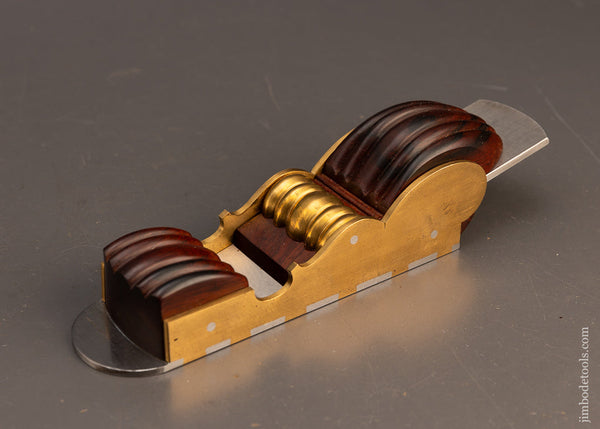 Gorgeous Sculpted Gunmetal Miter Plane Dovetailed with Rosewood Infill by WAYNE ANDERSON - 115738