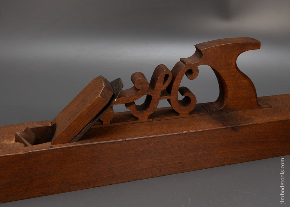 Amazing & Ornate 36 1/2 Inch Dutch Jointer Plane 18th Century Style - 115764