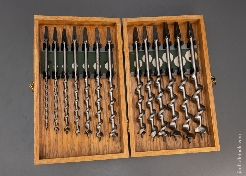 Complete Set of 13 IRWIN Auger Bits DEAD MINT & Unused in Original Box - 115769