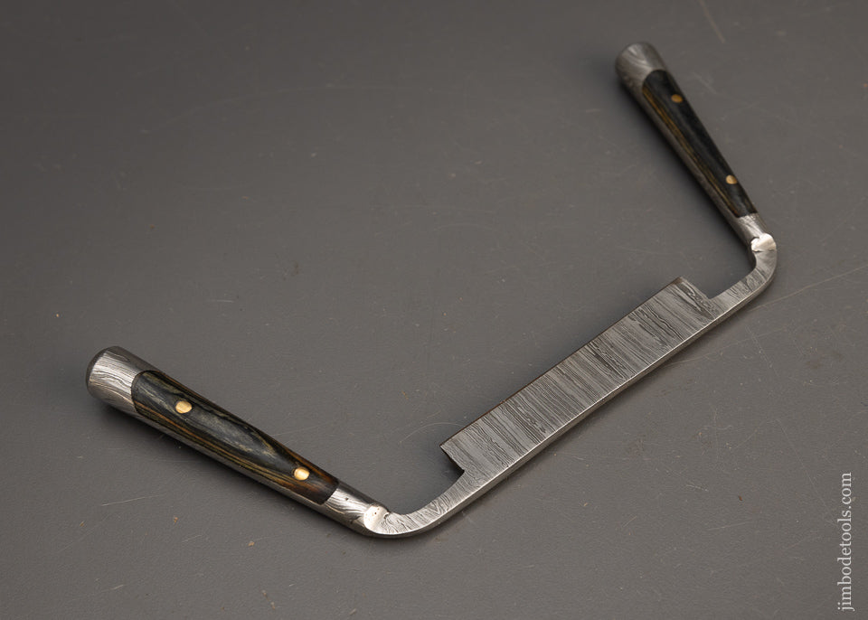 Adorable 3 Inch Perfect Handle Style Draw Knife Damascus Steel with Sheath - 115782