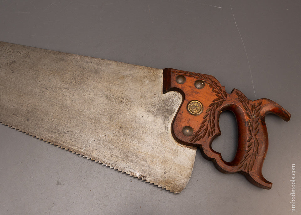 Fantastic DISSTON No. 12 London Spring Hand Saw - 115809