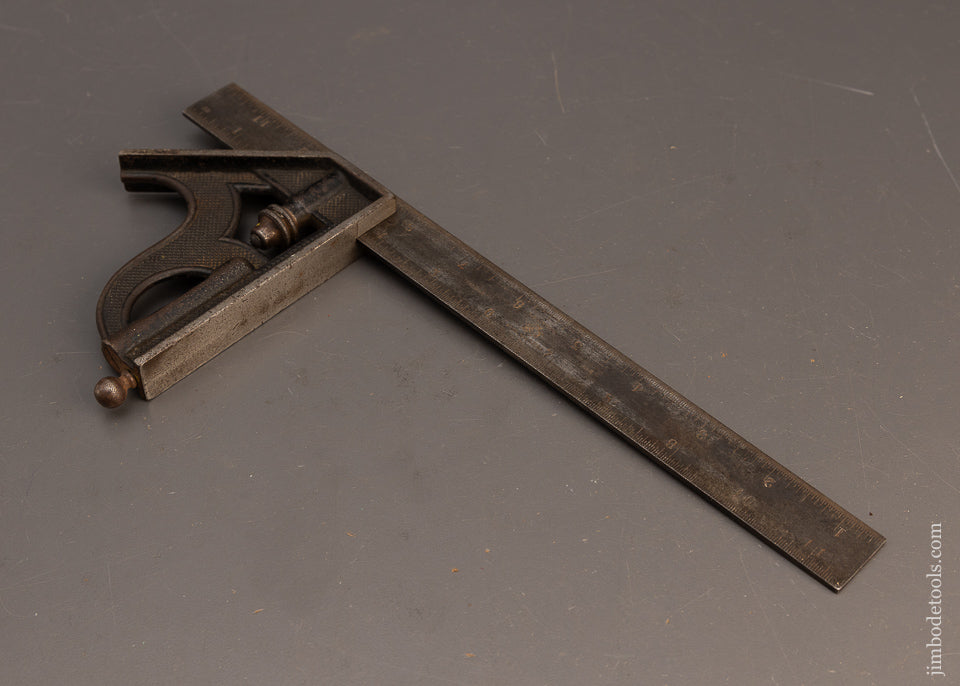 Good+ STARRETT 12 Inch Combination Square with Scribe - 115817