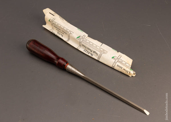 New Old Stock Mint in Wrapper STANLEY No. 720 Socket Firmer Chisel 1/4 Inch - 115842