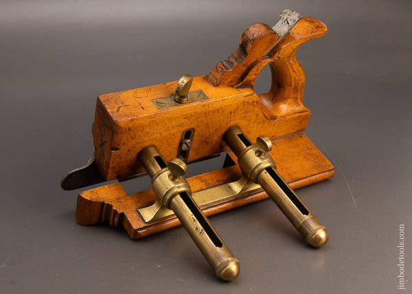 Sweet MATHIESON Brass Armed Plow Plane - 115894