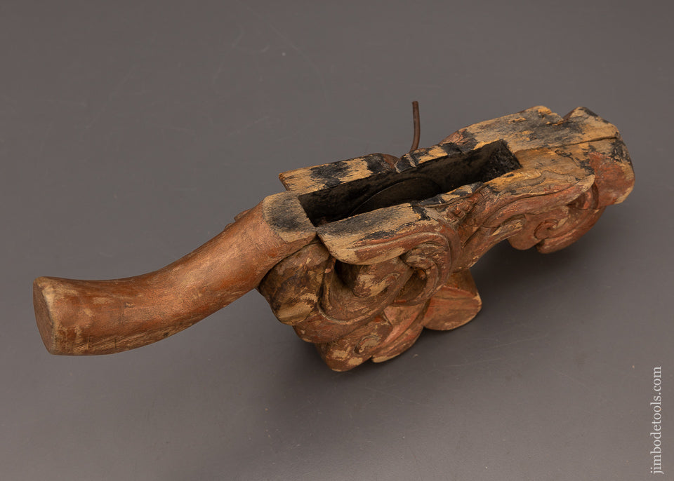 Really Fancy & Early Carved Sumitsubo Japanese Ink Line - 115929