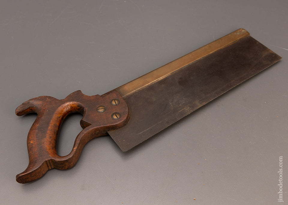 Rare DISSTON No. 5 Brass Back Dovetail Saw Just Sharpened  — 115952