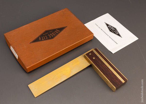 BRIDGE CITY TOOL WORKS No. TS-2 Mortise Try Square Mint in Box - 115968