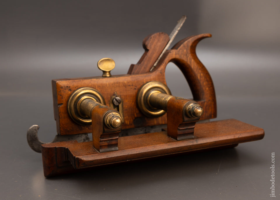 Fantastic VARVILL & SONS Plow Plane with Solid Brass Arms & Skate Tipped Skate - 115974 - AS OF MAY 29