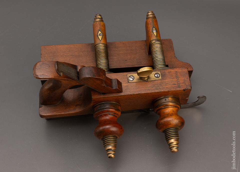 Fantastic VARVILL & SONS Plow Plane with Solid Brass Arms & Skate Tipped Skate - 115974 - AS OF MAY 29