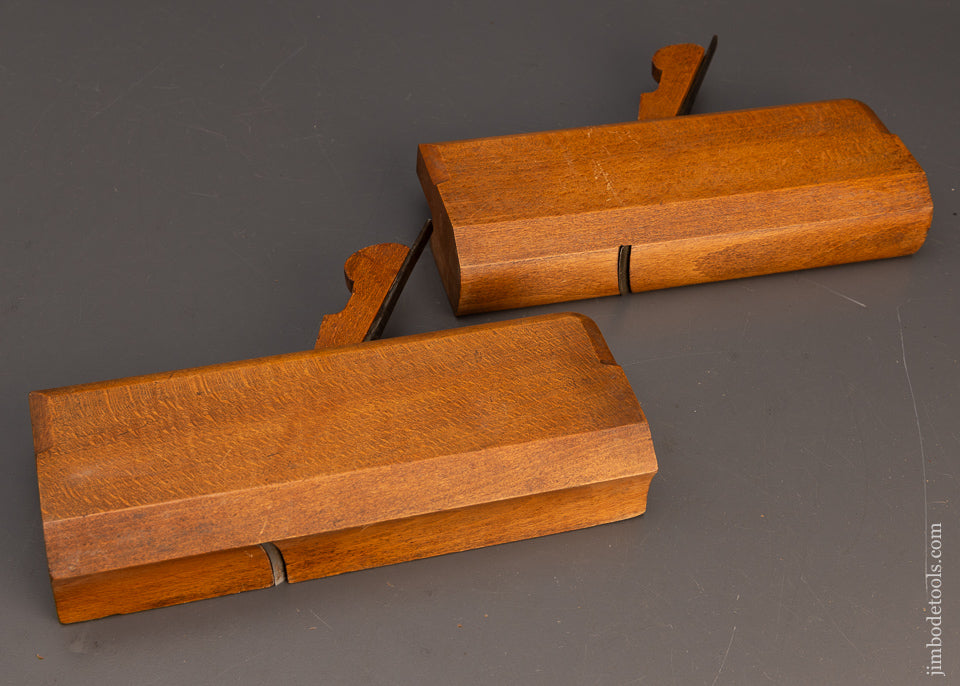 Extra Fine Matched Pair of No. 16 Hollow & Round Planes by R. CLARKE EXETER - 115983