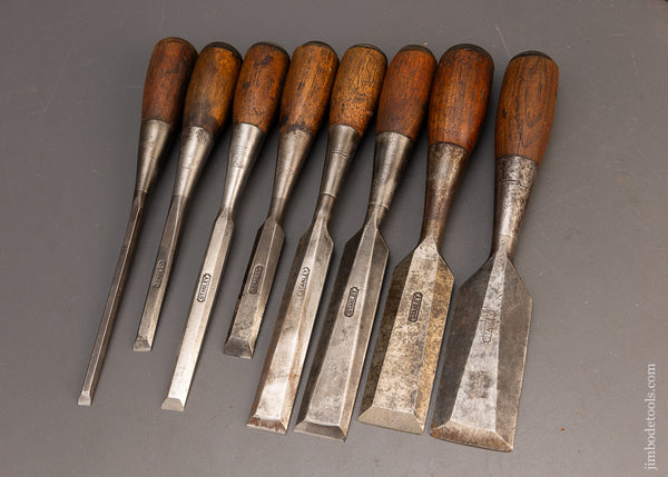 Set of 8 STANLEY No. 50 EVERLASTING Chisels - 116025