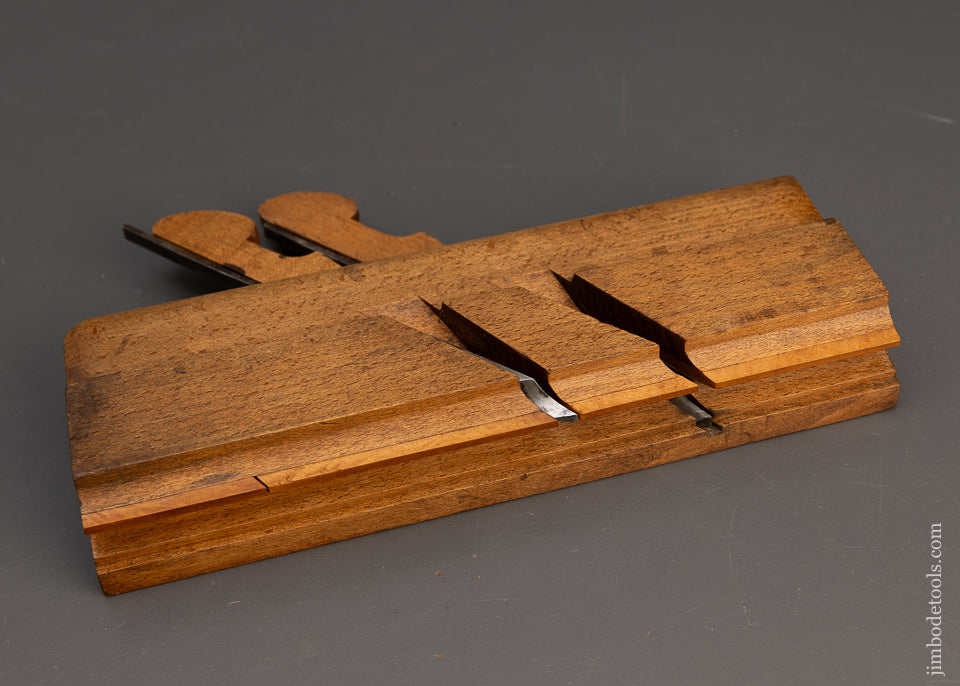 Fabulous! Unused Double Iron Gothic Bead Moulding Plane by H. HILLS Springfield, MS - 116035
