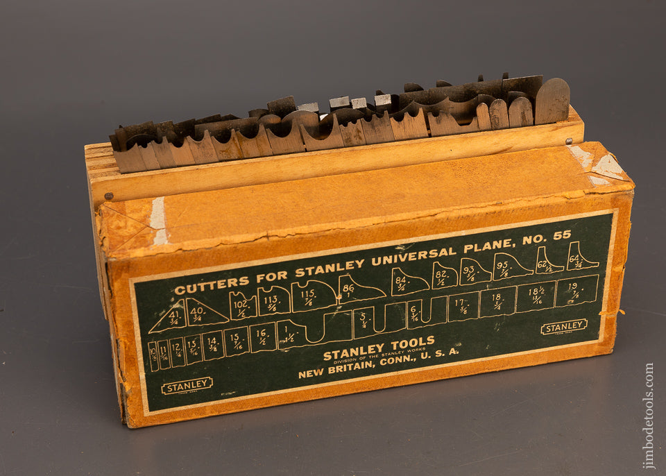 100% Complete STANLEY No. 55 Combination Plane Near Mint in Original Box - 116048 - AS OF APR 28