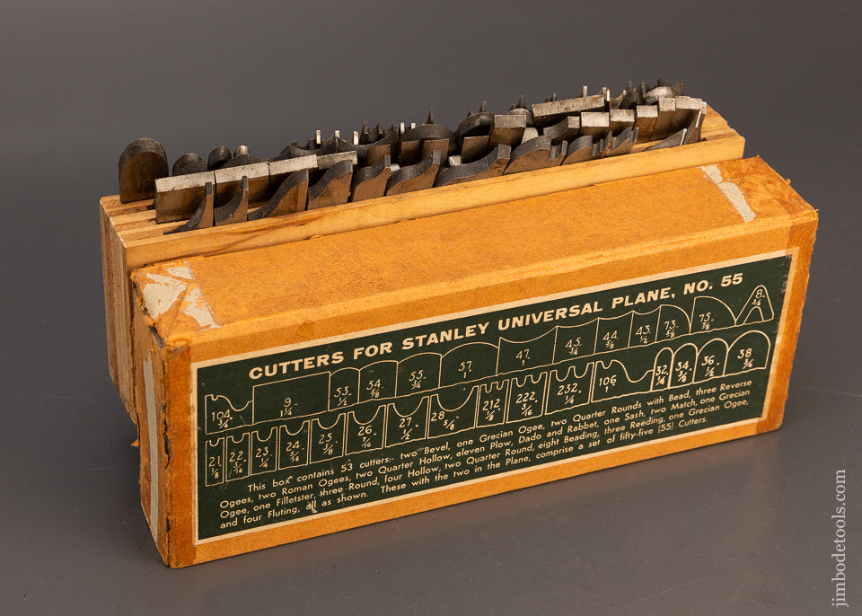 100% Complete STANLEY No. 55 Combination Plane Near Mint in Original Box - 116048 - AS OF APR 28