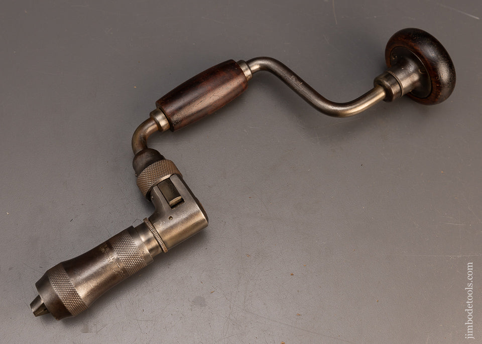 Rare Size 6 Inch MILLERS FALLS No. 34 Bit Brace with Rosewood Handles - 116076