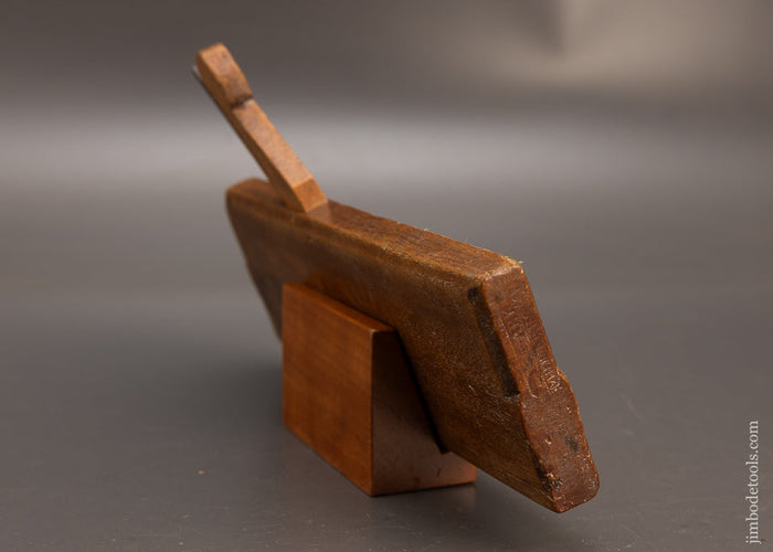 **** 4 STAR Rare E. CLARK Middleboro Ca. 1790 Yellow Birch Moulding Plane - 116078