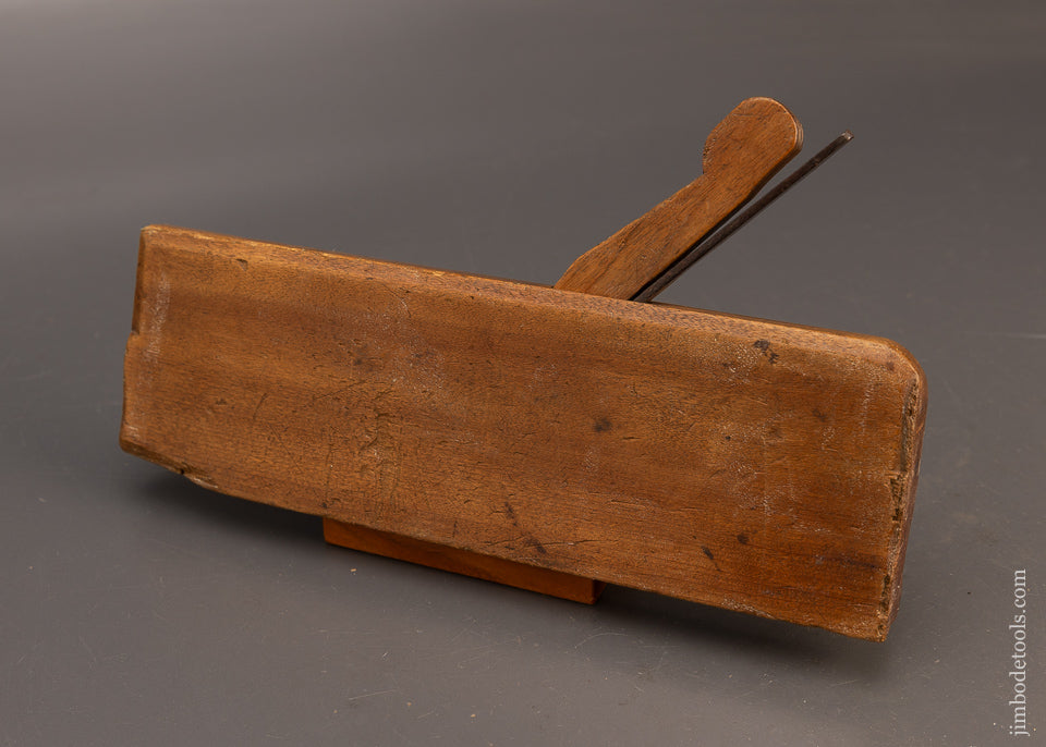 **** 4 STAR Rare E. CLARK Middleboro Ca. 1790 Yellow Birch Moulding Plane - 116078