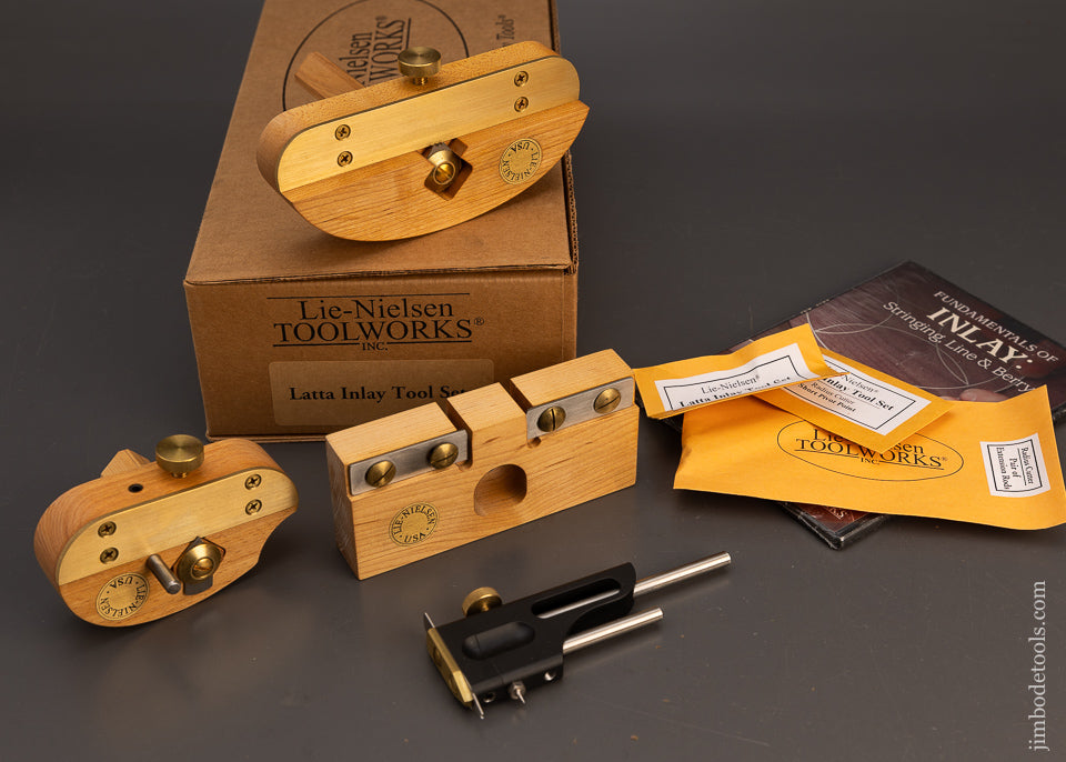 LIE NIELSEN LATTA Inlay Tool Set Mint & Unused in Original Box - 116080