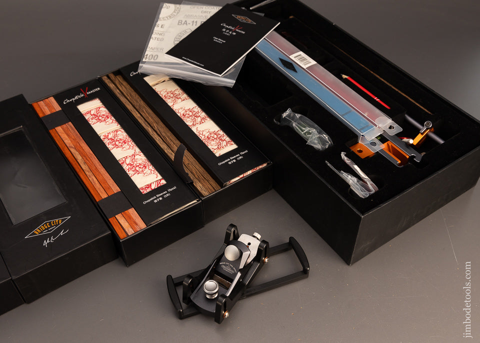 Mint in Box BRIDGE CITY TOOL WORKS Chopstick Master with Plane & 4 Chopstick Blanks in Padauk & Walnut - 116193