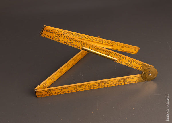 Mint Unused RABONE No. 1190 Combination Protractor, Level, Boxwood Rule - 116131
