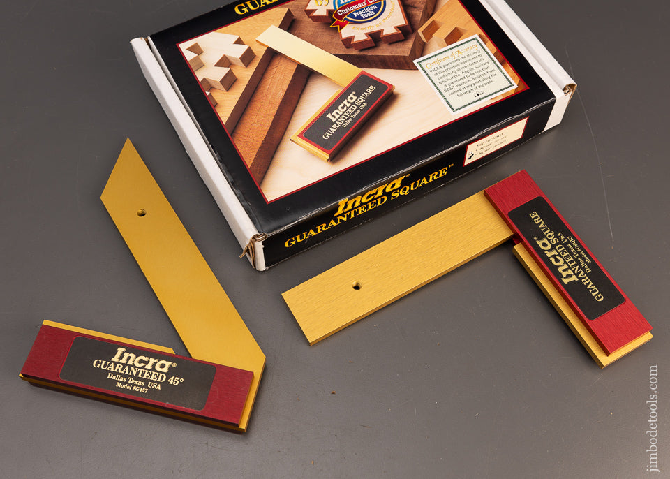 INCRA 6 Inch Try & Miter Square Set Mint in Box - 116132