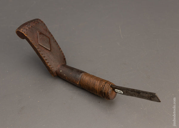 Hand Carved Early Native American Crooked Knife - 116145