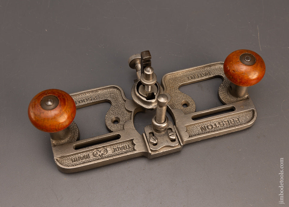 Near Mint PRESTON No. 2500P Router Plane Large Size with Throat Closing Device - 116149