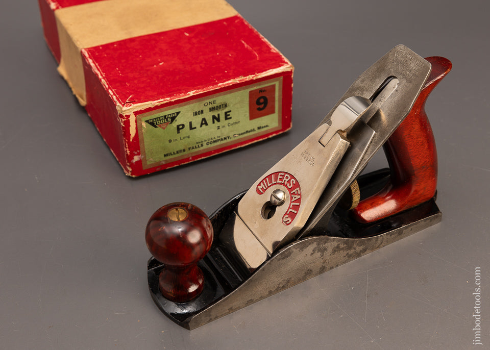 MILLERS FALLS No. 9 Smooth Plane in Original Box - 116153