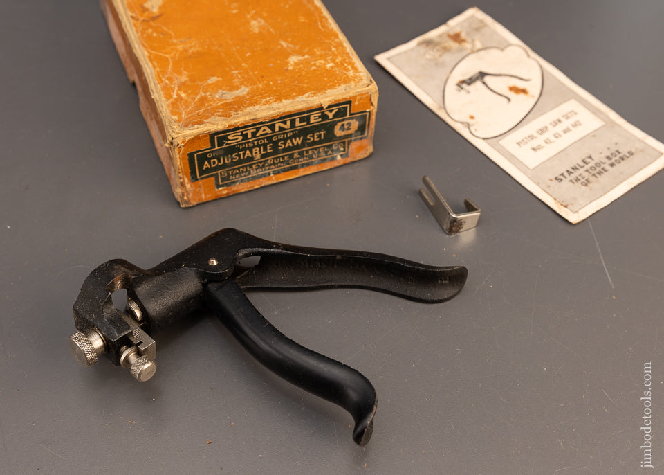 STANLEY No. 42X Adjustable Saw Set Mint in Box - 116154