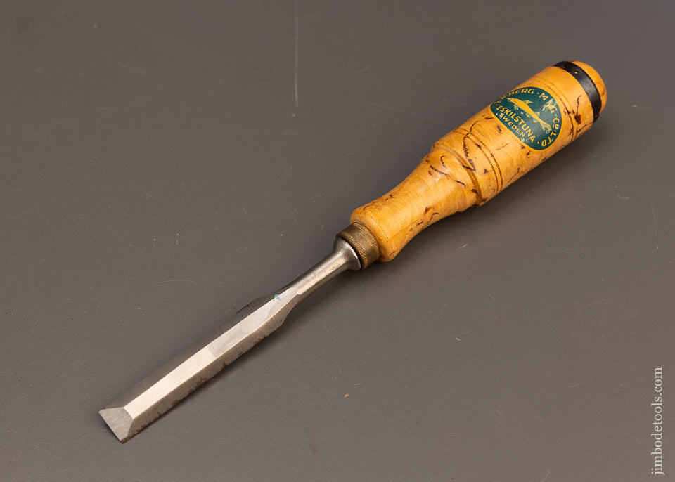 New Old Stock Unused E.A. BERG ESKILSTUNA 1/2 Inch Tang Firmer Chisel - 116170