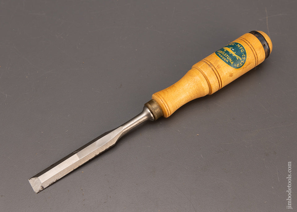 New Old Stock Unused E.A. BERG ESKILSTUNA 1/2 Inch Tang Firmer Chisel - 116172