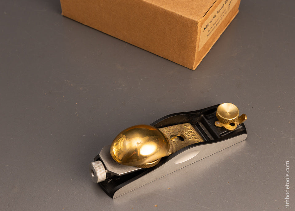 LIE NIELSEN No. 60 1/2 Low Angle Block Plane with Adjustable Mouth Mint in Box - 116177