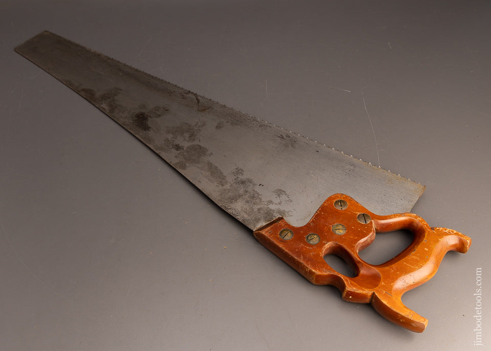 Extra Fine DISSTON D-8 Thumbhole Rip Hand Saw Straight and Sharp Full Plate - 116189