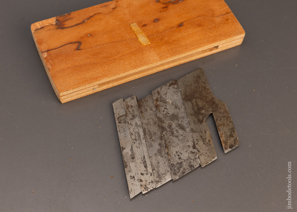 5 Original Skewed Irons for STANLEY No. 46 Plow Plane - 116241