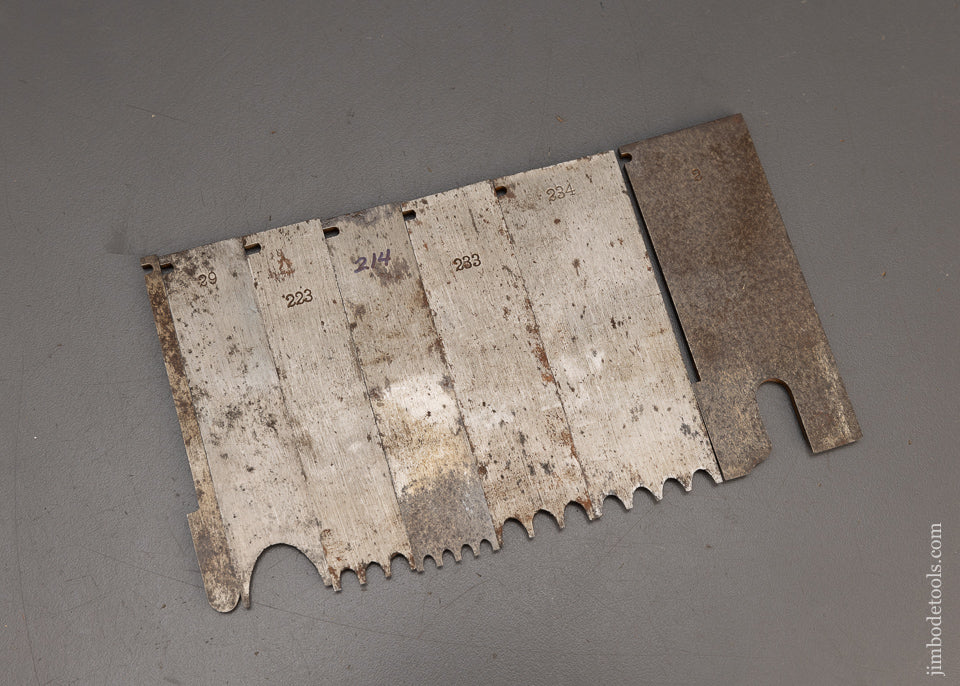 Set of 7 SPECIAL CUTTERS for STANLEY No. 55 Combination Plane - 116242