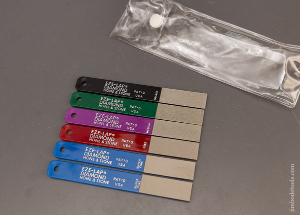 Set of 6 EZE-LAP Diamond Hone & Stones Mint in Box - 116247