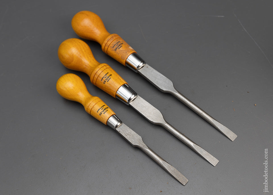 Extra Fine Set of 3 MARPLES Cabinet Maker’s Screwdriver 8 to 11 Inch - 116268