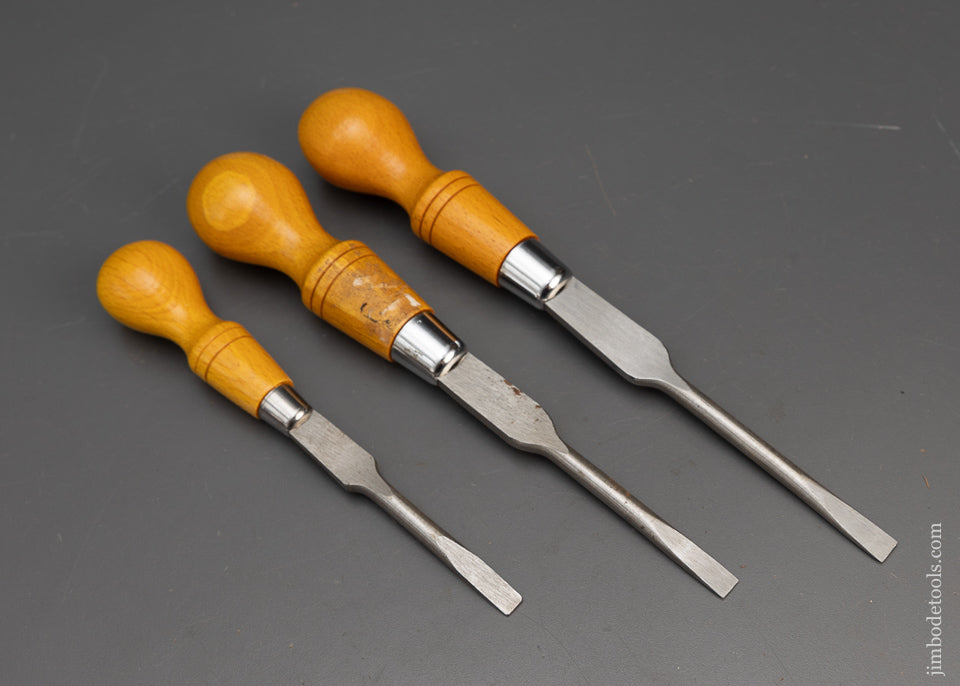 Extra Fine Set of 3 MARPLES Cabinet Maker’s Screwdriver 8 to 11 Inch - 116268